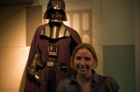 A runner, and a Star Wars fan. Pretty much a role model for humanity. No that is not me in the Vade suit. 